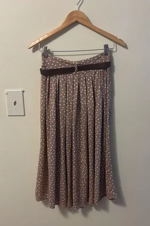 Forever 21 Brown Polka Dot Skirt thumbnail 3