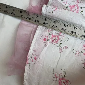 Ruby Rox juniors 5 small white pink floral strapless dress glitter y2k princess thumbnail 7
