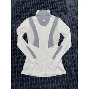 Lululemon Women's Define Pullover Jacket White 1/2 Zip Thumbhole Luon Sz 6 thumbnail 6
