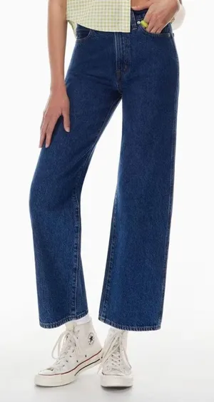 Aritzia Sunday Best Jupiter Jeans High-Waisted Wide Leg Dark Wash Women’s Size 6 thumbnail 1