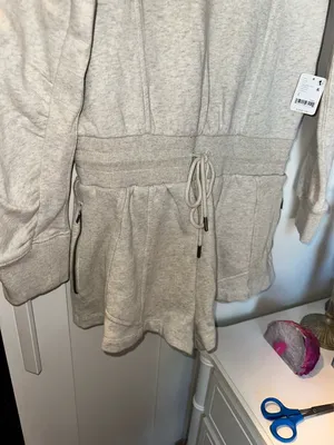 NWT Free People Intercept Romper In Heather Grey Sold Out Color thumbnail 9