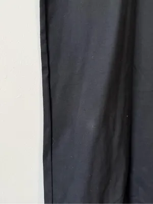 VTG J CREW Sleeveless Turtleneck Midi Dress Classic Minimalist Cotton Black M thumbnail 4