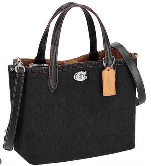Coach Willow 24 Black Denim thumbnail 1