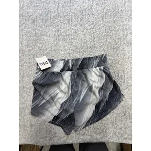DSG Womens High Rise Stride Athletic Shorts Black White Abstract Print Small NWT thumbnail 3