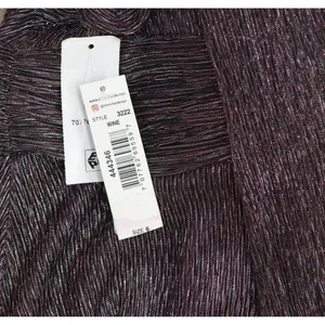NWT R & M Richards Embellished Pleated Caplet Overlay Maxi Dress Purple Wine 6 thumbnail 7