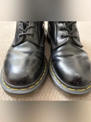 Dr. Martens Black 8-Eye Lace Up Boots Sz 9 thumbnail 3