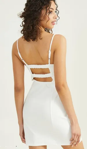 NWT Altar’d State Avery Open Back White Dress thumbnail 4