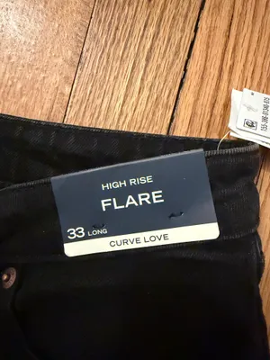 Abercrombie and Fitch Curve Love High Rise Flare Jeans thumbnail 4