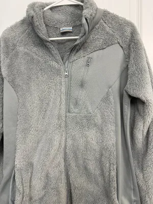 Columbia Gray High-Pile Fleece Full-Zip Jacket Women’s L thumbnail 5