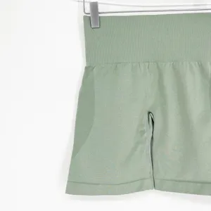 NVGTN High Rise Ribbed Bike Shorts XS Green thumbnail 3
