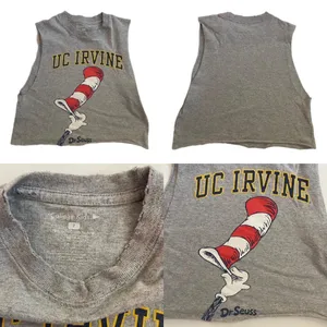 UC Irvine Sleeveless Baby Cropped Tee Gray Size undefined thumbnail 4