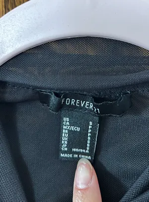 Forever 21 Mesh Black Bodysuit thumbnail 3