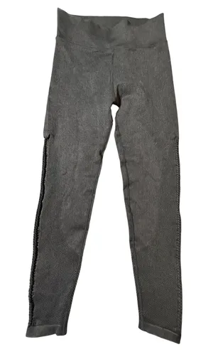 Aerie Offline Seamless Macrame Leggings Gray High Waisted Ribbed Yoga Pants M thumbnail 1