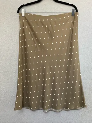 Nordstrom Satin Polka Dot Skirt Size Large thumbnail 1