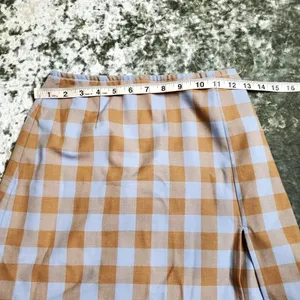 Sunday‎ Best Plaid Blue/Tan Mini Skirt thumbnail 6