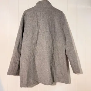 J.Crew Wool Blend Coat Size 10 Gray Zip Front Funnel Neck Jacket thumbnail 5
