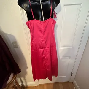 Kojooin Hot Pink Spaghetti Strap Dress Size Small NWT thumbnail 6