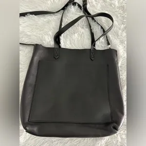 MADEWELL‎ The Medium Transport Tote Black Leather Bag Handbag thumbnail 4