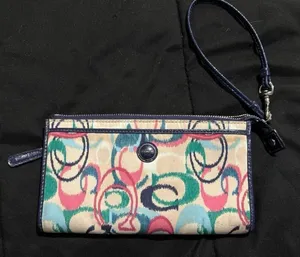Coach Vibrant Patterned Wristlet thumbnail 1