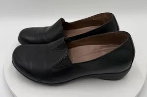 Dansko Women's Farah Black Milled Nappa Leather Slip-On Loafers Size 36‎ 6-6.5 thumbnail 1