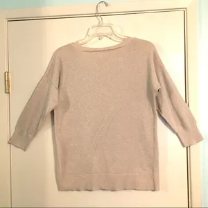 ‎Banana Republic holiday silver shimmer sweater M thumbnail 5