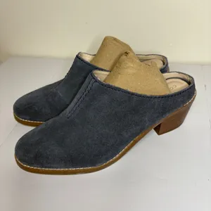 Cole Haan Suede‎ Block Heel Mules Women's Slip On Shoes Blue Size Unknown thumbnail 3
