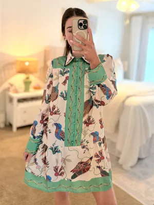 Green Floral Dress thumbnail 3