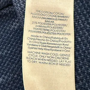 CHAPS Shawl Collar Cardigan Sweater Pine Lodge Southwestern Aztec – Blue Size L thumbnail 4