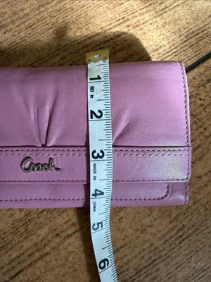 Coach Madison Gathered Leather Continental Wallet Pink Blush Long Wallet thumbnail 7