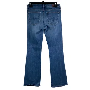 AG Adriano Goldschmied Womens Jeans 27 27x28 Blue Mid Rise Stevie Boot Cowgirl thumbnail 2