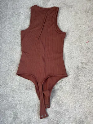 Abercrombie and fitch ribbed racer back bodysuit thumbnail 3