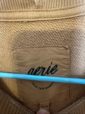 Aerie Sunday Scaries Tank‎ Brown Oversized Sweatshirt Size XS thumbnail 4