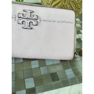 Tory Burch McGraw baby pink long zip wallet thumbnail 5
