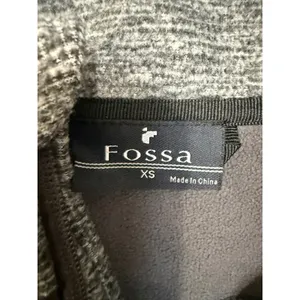 Fossa Microsoft Full Zip Fleece Jacket Womens XS Gray Space Dye Softshell Tech thumbnail 2