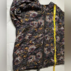 Free People Women’s Floral Bomber Jacket Size Small thumbnail 7