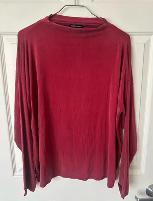 Eileen Fisher Rose Blush Mock neck Long Sleeve Top thumbnail 1