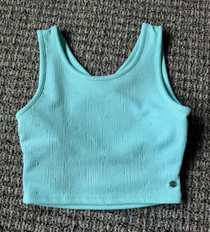 Light blue Roxy crop top thumbnail 1