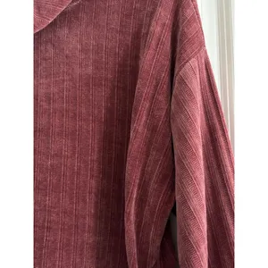 Altar'd State Burgundy Ribbed Turtleneck‎ Cropped Sweater Women's Medium thumbnail 4
