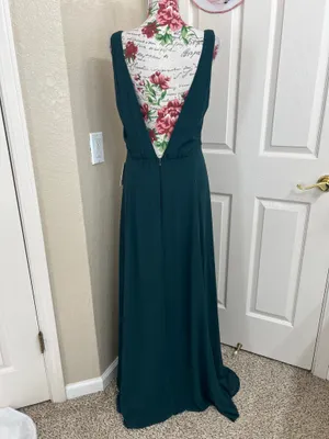 NWT Show Me Your Mumu Emerald Chiffon Maxi Bridesmaid Dress Size XL thumbnail 4