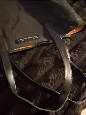 Vintage Victoria's Secret Black Lace-Effect Tote thumbnail 7