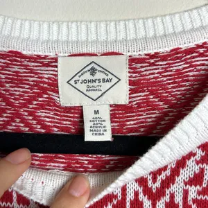 St. John’s Bay Cotton Blend Crewneck‎ Knit Sweater thumbnail 3
