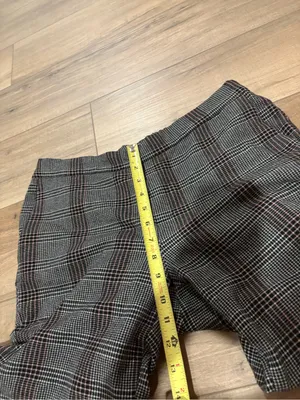 Old navy pull on straight leg plaid pants grey size 10 thumbnail 9