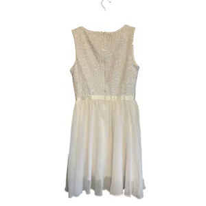 Amazon Bbonlinedress White Sequin Sleeveless Dress Baptism Bride Bridal Mini Womens S thumbnail 3