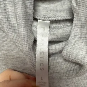 Fabletics Light Gray Turtleneck Sweater thumbnail 2