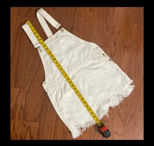 Free People Off white/ cream Crossback Skirtall - size medium (W2) thumbnail 9