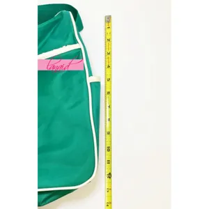 Puma VINTAGE Shoulder Bag Crossbody Green Ivory Bookbag Gym Weekend Zip Tote thumbnail 14