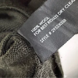 Club Monaco Italian Wool Agnes Sweater Green and Black Size S thumbnail 6