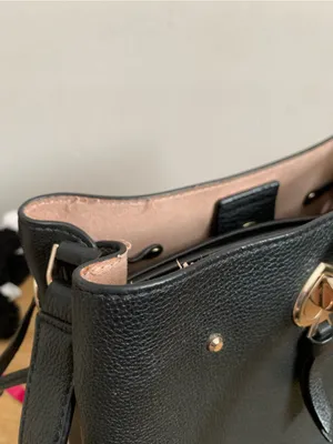 Kate Spade New York Marti Small Leather Bucket Bag Shoulder Bag in Black thumbnail 9