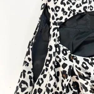 A.L.C. Frank Womens S 100% Silk Dress Leopard‎ Animal Print Cutout Back USA Made thumbnail 8