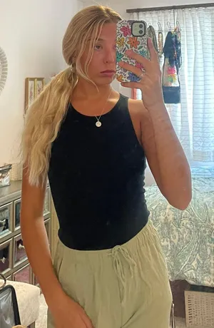 Cotton Black Tank thumbnail 1